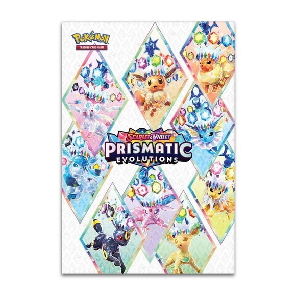 Pokemon Prismatic Evolutions Official Poster with all the eevee evolutions ! - Picture 2 of 2